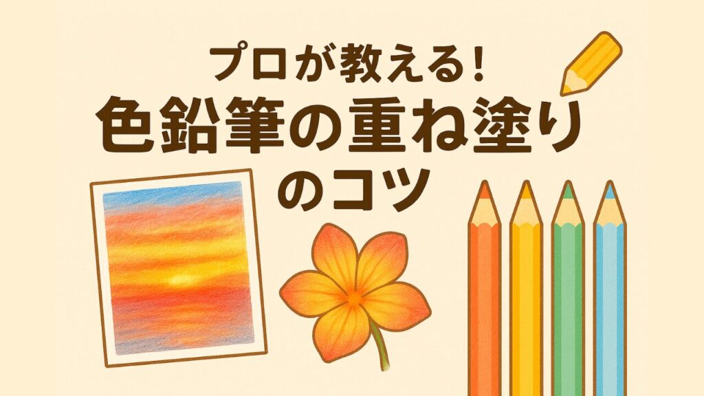 色鉛筆の重ね塗りのコツ～プロイラストが教える美しい重ね方
