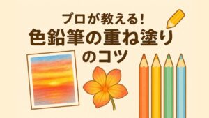色鉛筆の重ね塗りのコツ～プロイラストが教える美しい重ね方