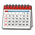 カレンダーのイラスト
