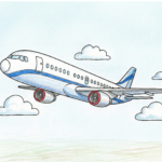 飛行機の塗り絵
