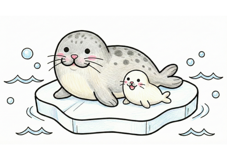 Baby Seal coloring page