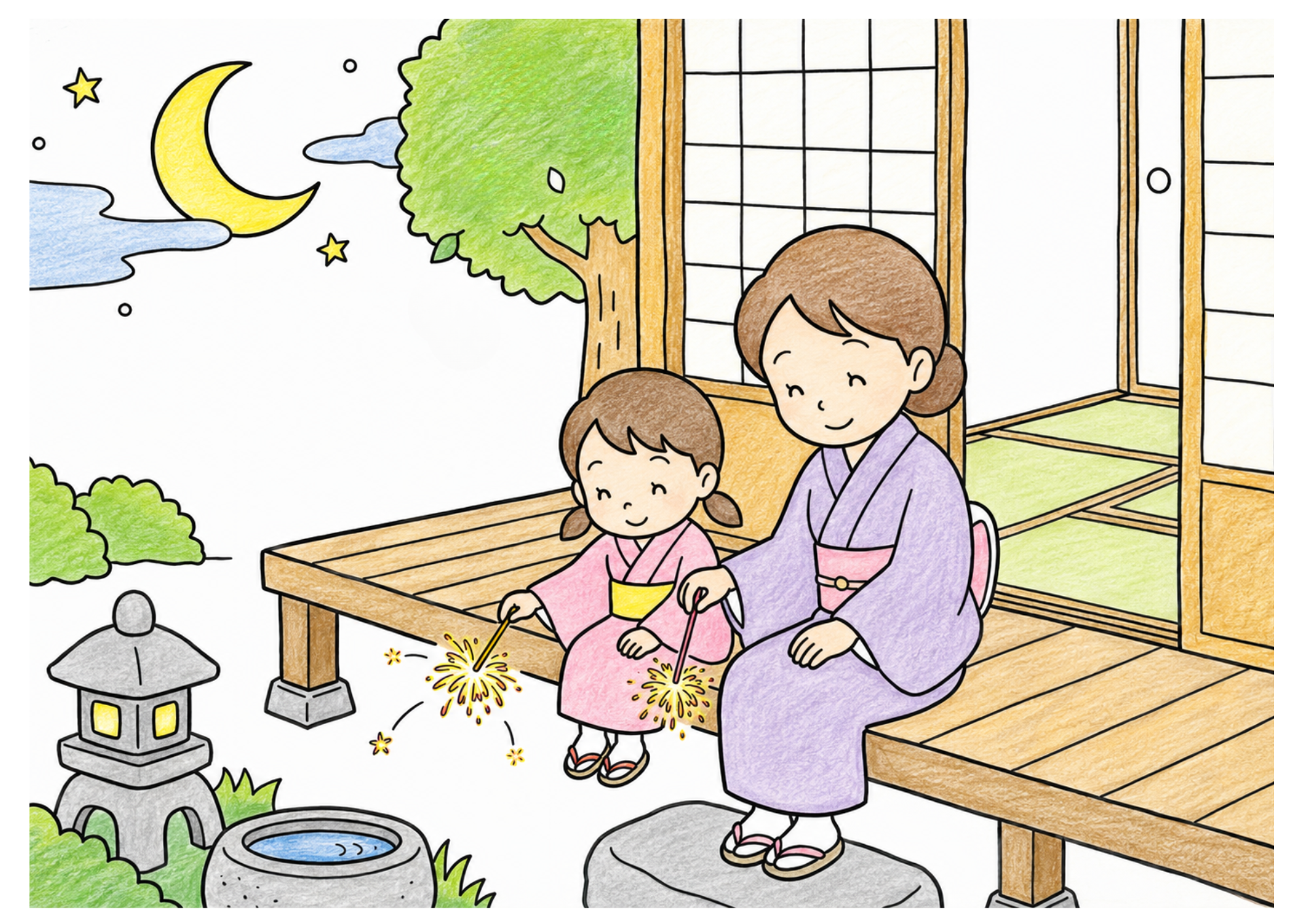 線香花火 カラー見本