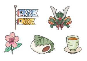 5月といえば？イラストや塗り絵で楽しむ行事・風物詩・記念日【完全保存版】の塗り絵イラスト カラー見本（無料・印刷OK）
