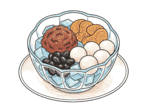 あんみつの塗り絵 カラー見本