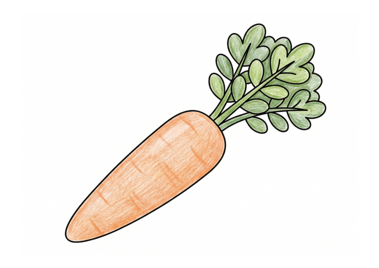 にんじんの塗り絵