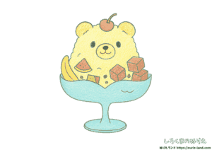 7月・8月に楽しむ塗り絵｜しろくまかき氷スイーツ｜全年齢向け無料素材