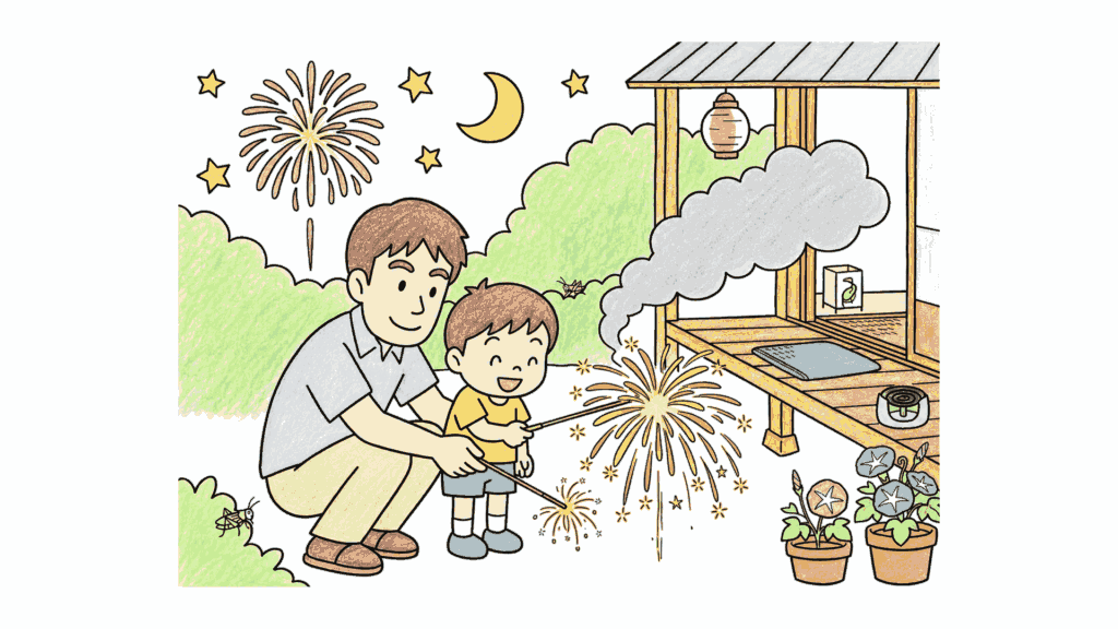 花火の塗り絵 アイキャッチ