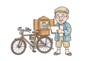 紙芝居の塗り絵イラスト カラー見本（無料・印刷OK）
