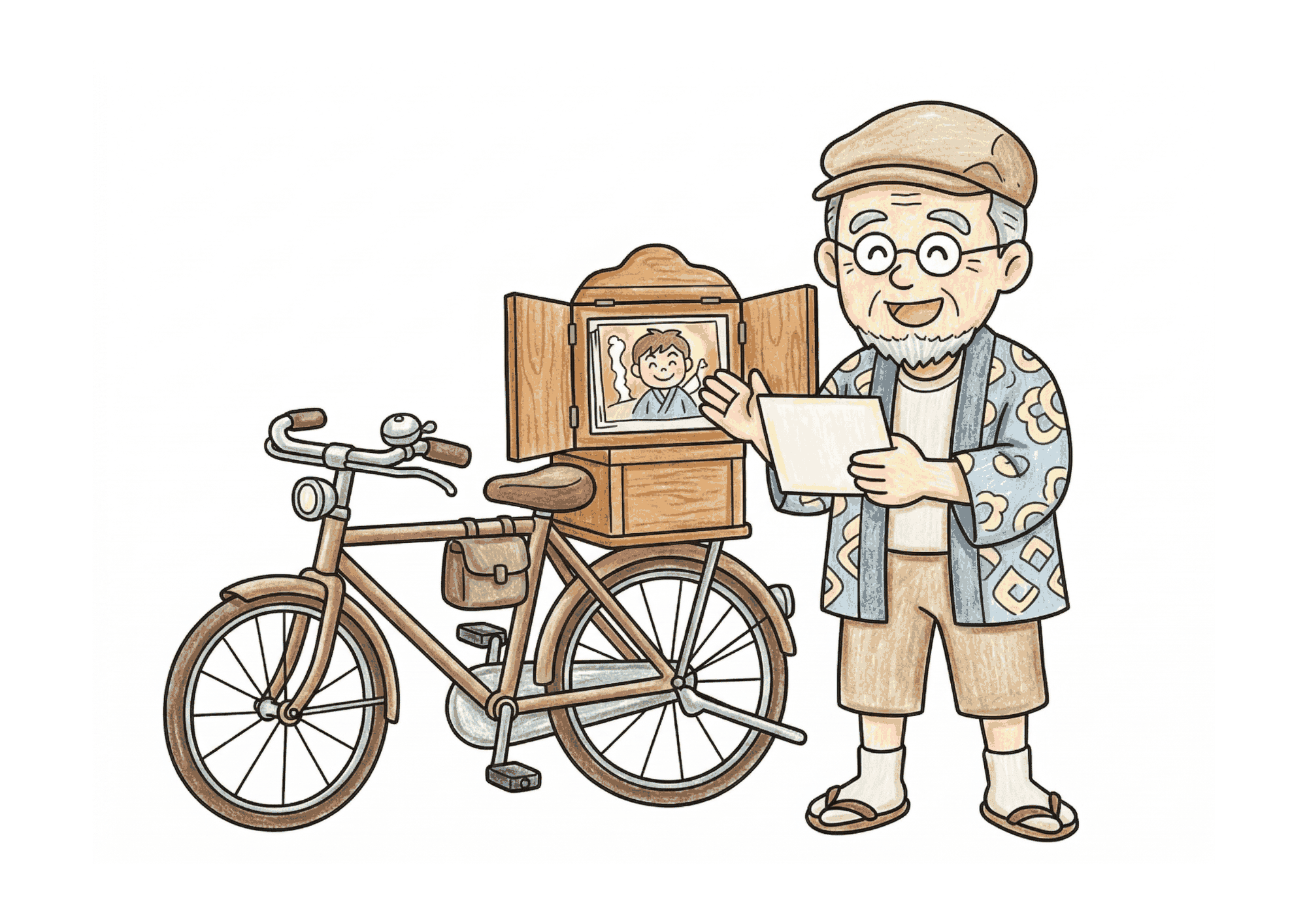 紙芝居の塗り絵 カラー見本