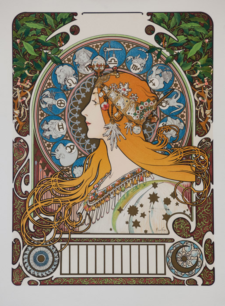 アルフォンス・ミュシャの絵画 黄道十二宮(1896年)