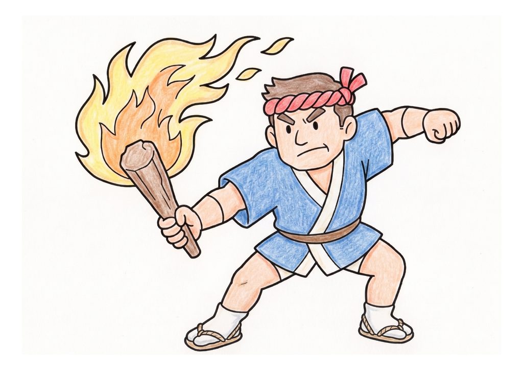 松明のお祭り カラー見本