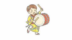 盛岡さんさ踊りの塗り絵 アイキャッチ