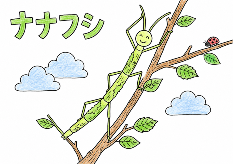 ナナフシの塗り絵