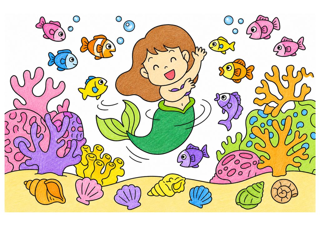人魚 カラー見本