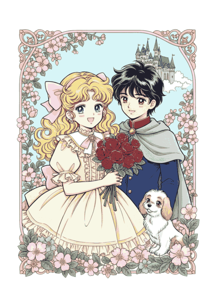 プリンセスの塗り絵 カラー見本 無料ダウンロード