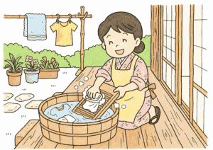 洗濯板の塗り絵 カラー見本