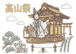 高山祭 塗り絵無料
