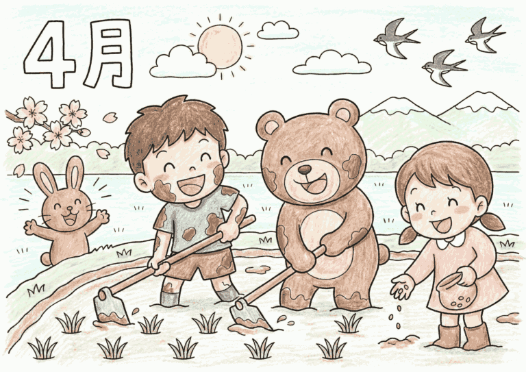 4月の田起こし