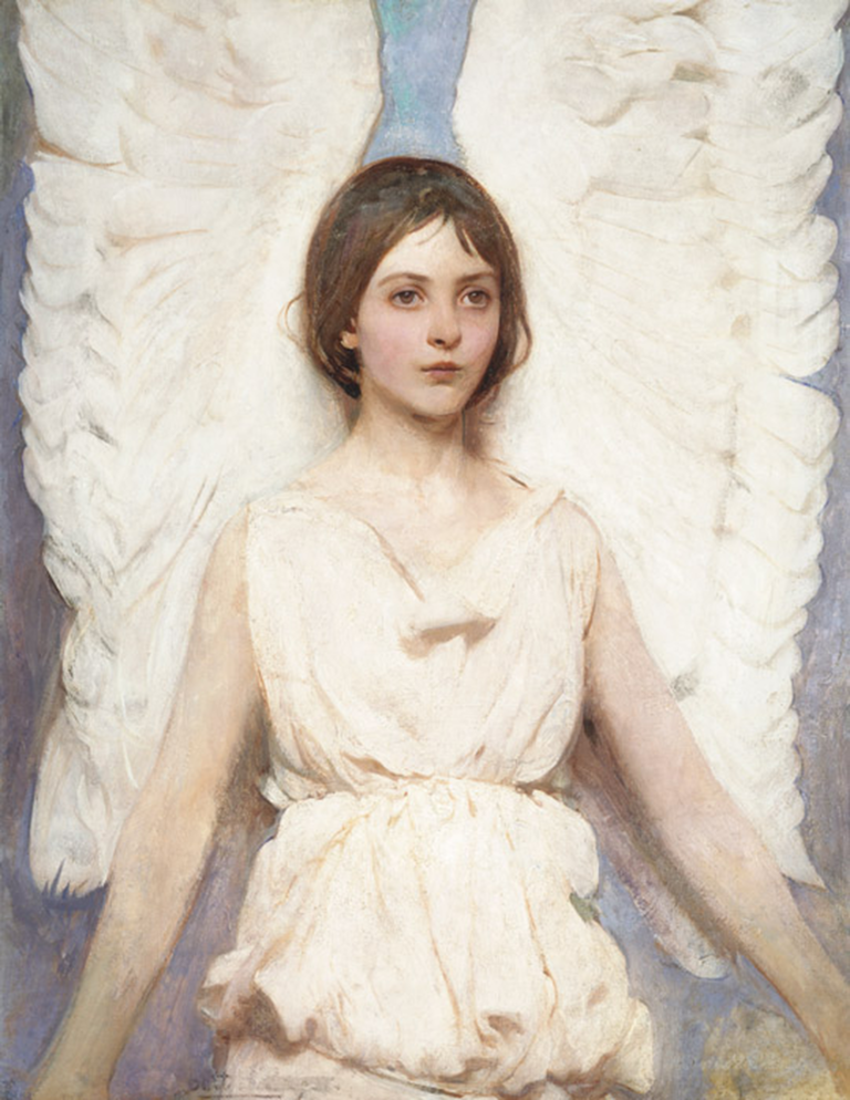 アボット・ハンダーソン・セイヤーの絵画 天使（1887年）