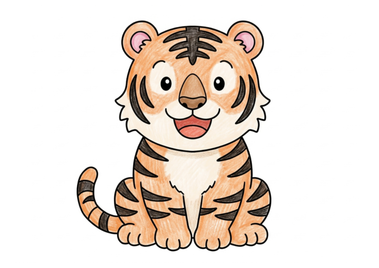 とらの塗り絵