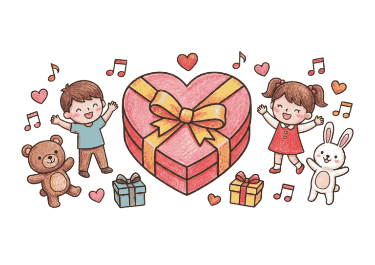 簡単でかわいいバレンタインの塗り絵イラスト