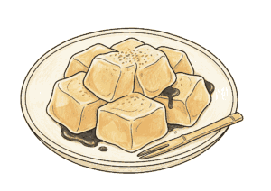 わらび餅の塗り絵 カラー見本