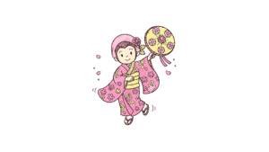 山形花笠まつりの塗り絵 カラー見本