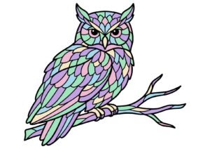 大人の塗り絵イラスト カラー見本（無料・印刷OK）