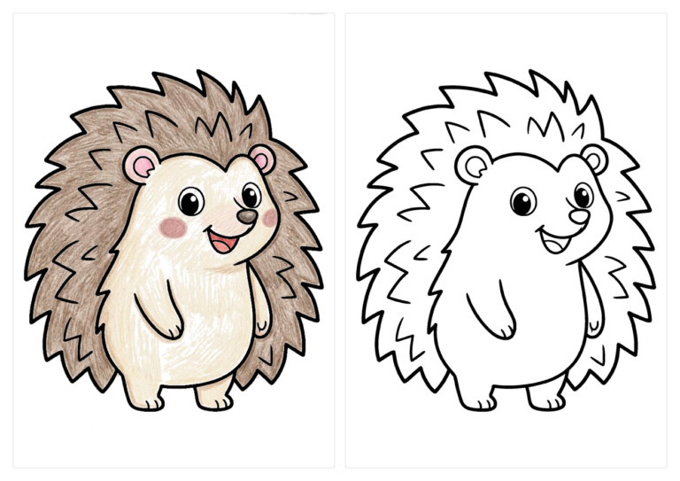 はりねずみの塗り絵