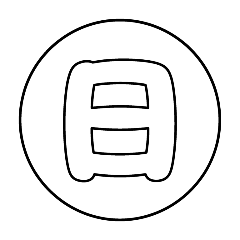 文字「日」のイラスト（線画）｜壁面かざり用・背景透過PNG