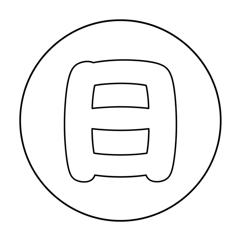 文字「日」のイラスト（線画）｜壁面かざり用・背景透過PNG