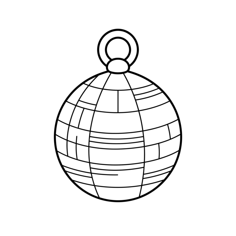 ヨーヨーのイラスト（線画）｜壁面かざり用・背景透過PNG